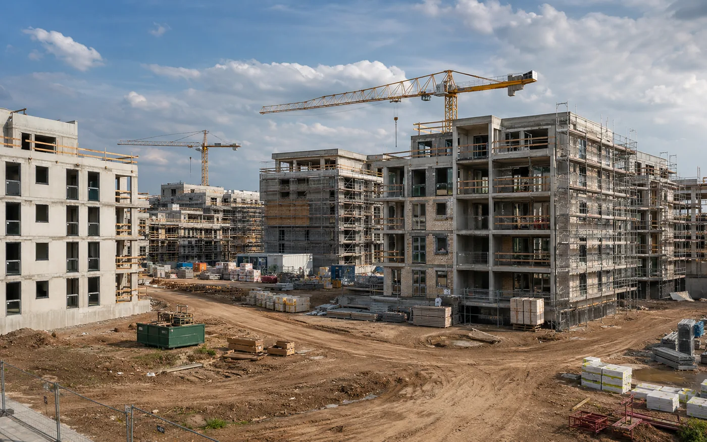 Vorher: Neubau, Erstbezug